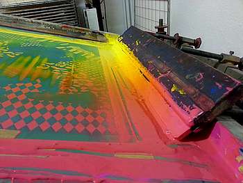 Siebdruck, Color Split Fontaine (c) 3Steps 2014