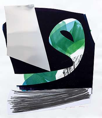 Ohne Titel, 85 x 80 cm, Aatigrafie, Unikatdruck, Aatifi 2025. Repro: Atelier Aatifi