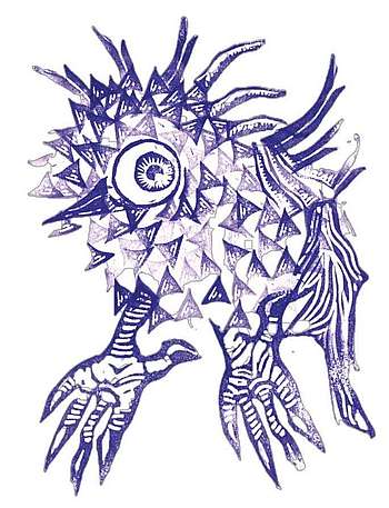 Gestempeltes Monster. Lui Kohlmann
