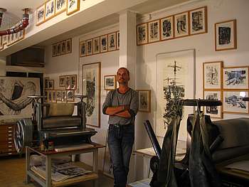 Druckwerkstatt / Atelier in Saerbeck,  Blackfish Print, Am Kirchplatz 13