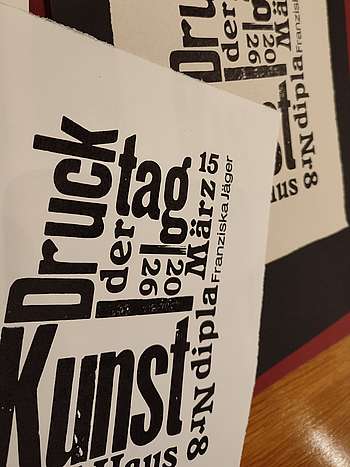 Typografie von Dieter Platz zum Tag der Druckkunst