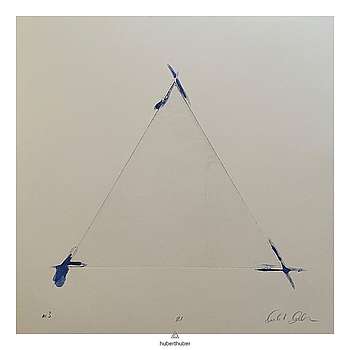 Hubert Huber, Monotypie m3, 2021, 50 x 50 cm, Fotograf: Hubert Huber