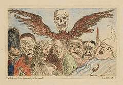 James Ensor: Die Todsünden vom Tod beherrscht. 1904. Foto: Steven Decroos