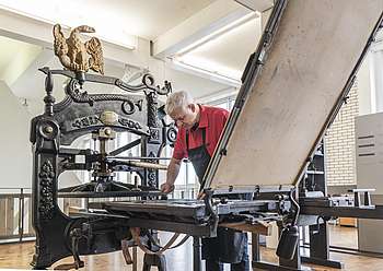 Columbia-Presse, Bildquelle: TECHNOSEUM, Klaus Luginsland